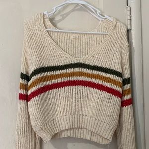 Long sleeve cropped sweater